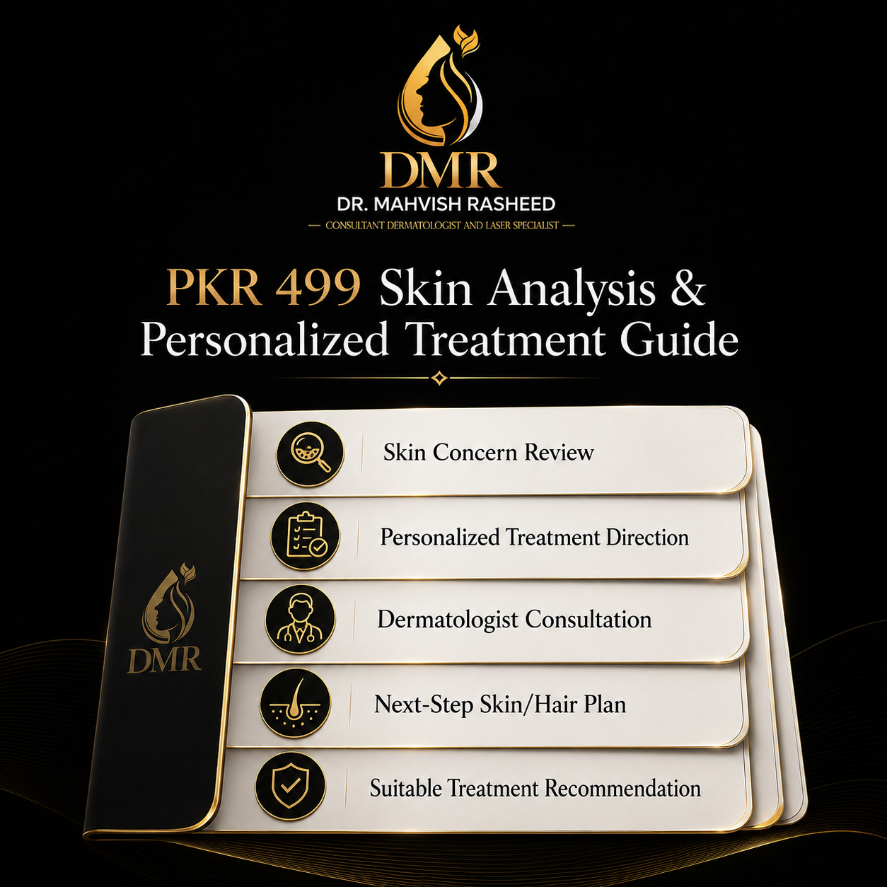 What you receive: skin concern review, personalized treatment direction, dermatologist consultation, next-step plan, treatment recommendation